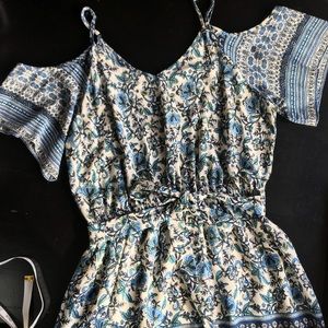 Beautiful Q&A Cold Shoulder Elastic Waist Dress